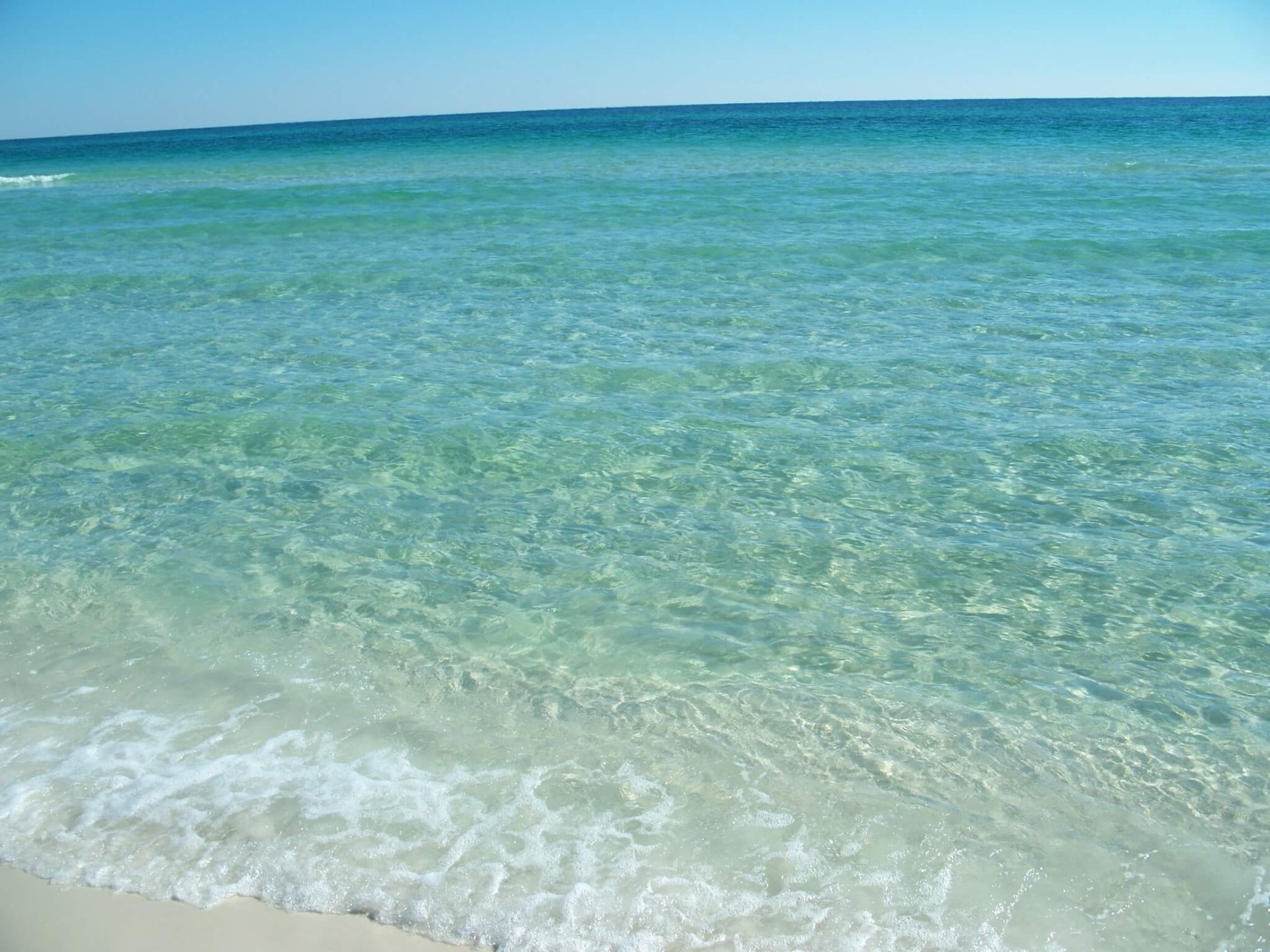 White Sandy Beach Emerald Coast